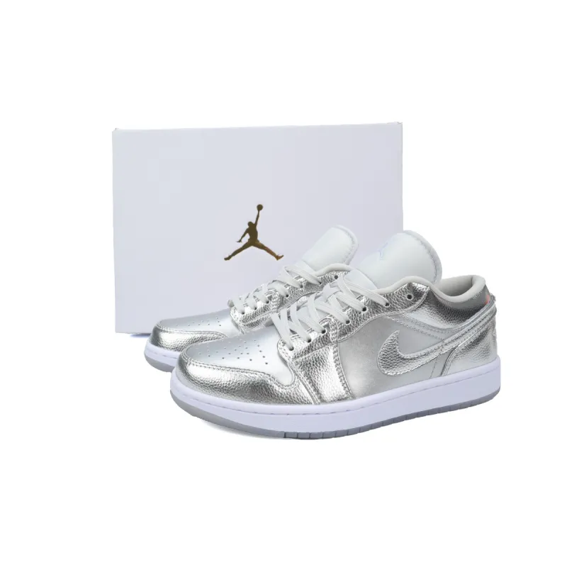 EM Sneakers Jordan 1 Low SE Metallic Silver