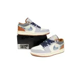 EM Sneakers Jordan 1 Low SE Phantom Repaired Denim Swoosh