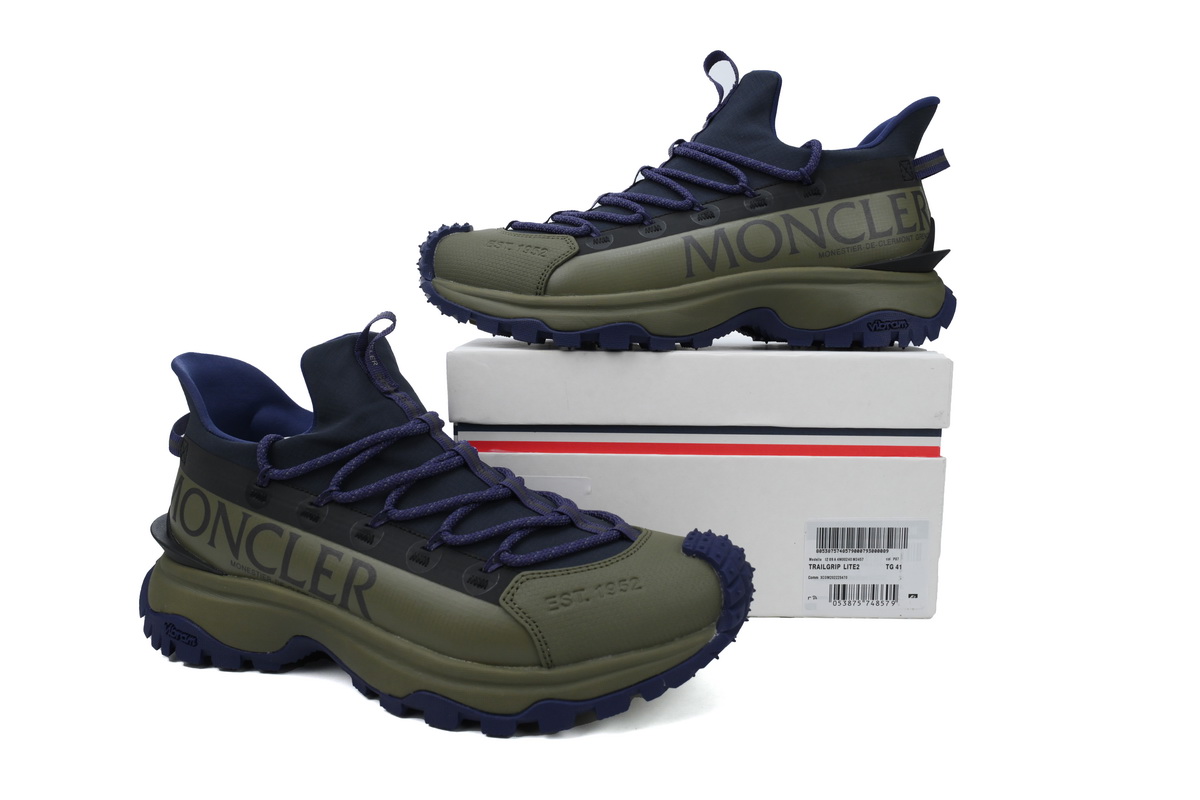 EM Sneakers Moncler Black Blue Green