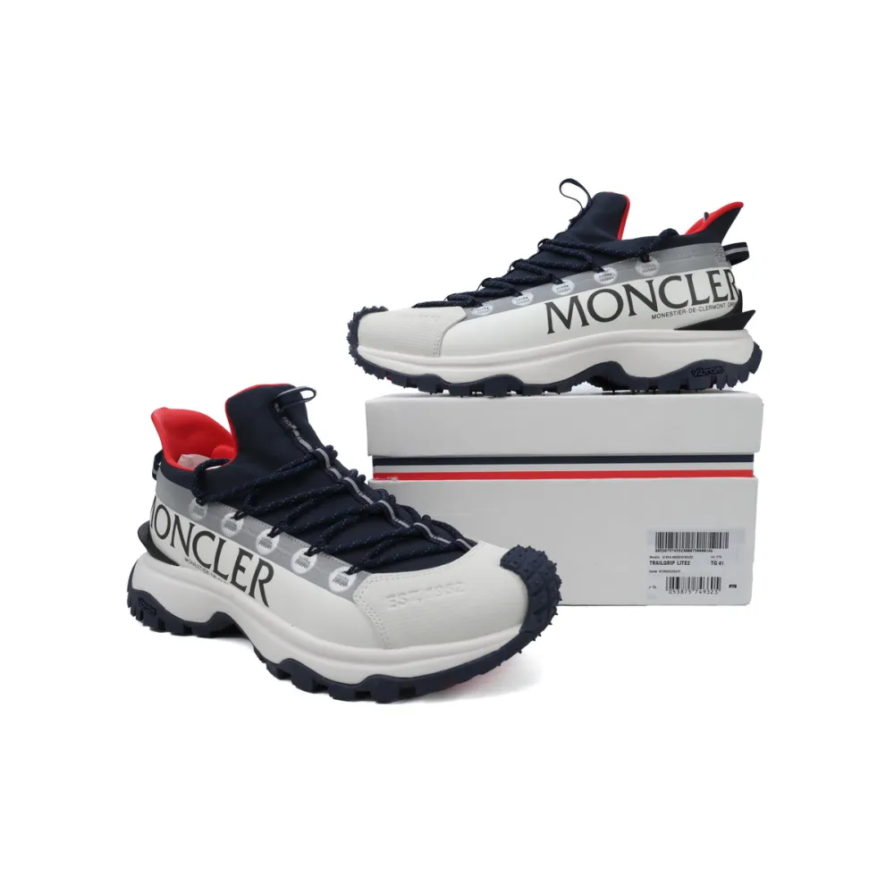 Moncler White Blue Red