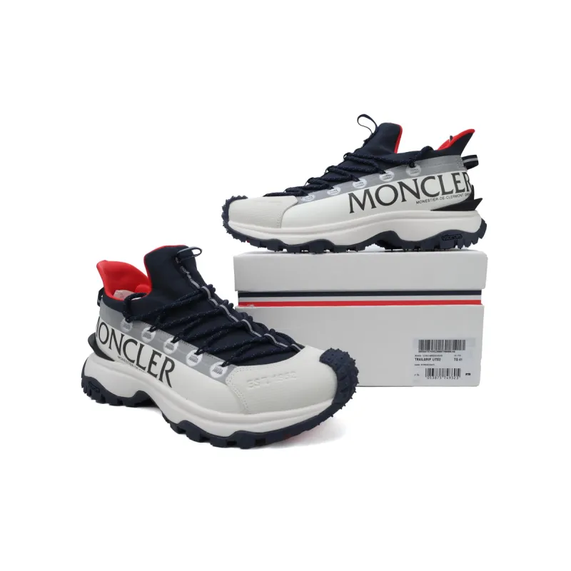 Moncler White Blue Red