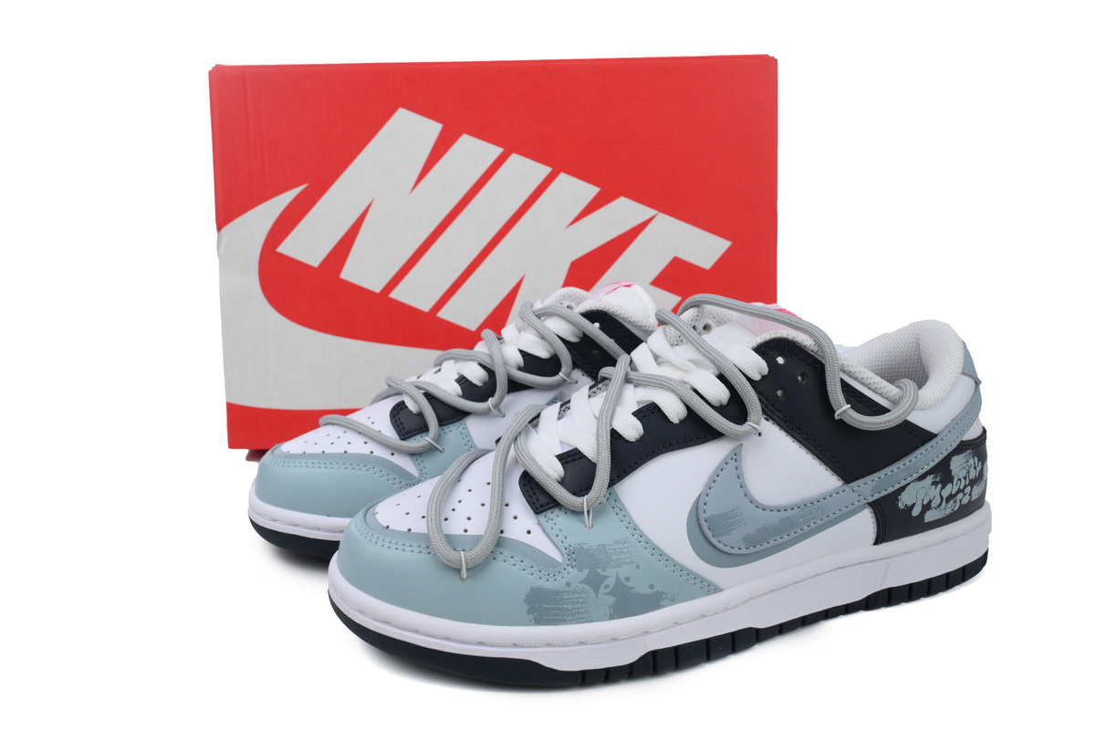 EM Sneakers Nike Dunk Low Black Grey Blue