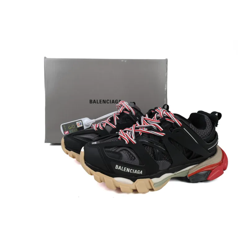 EM Sneakers Balenciaga Track Sneaker Black and Red(Without LED)