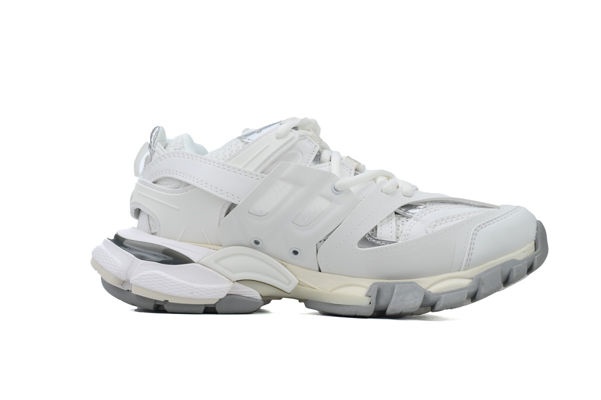 EM Sneakers Balenciaga Track Sneaker White Grey Silver(Without LED)
