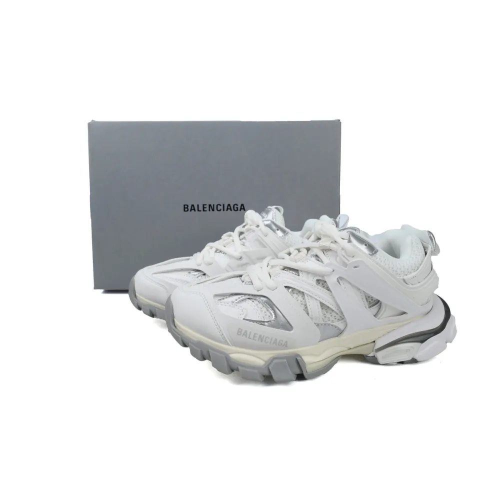 EM Sneakers Balenciaga Track Sneaker White Grey Silver(Without LED)