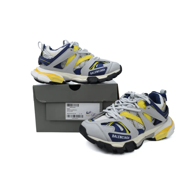 EM Sneakers Balenciaga Track Sneaker Grey Yellow Blue(Without LED)