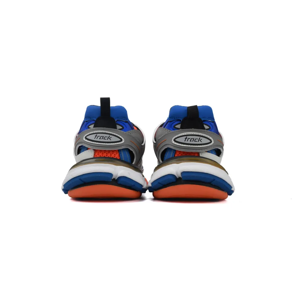 EM Sneakers Balenciaga Track Sneaker White Blue Orange(Without LED)
