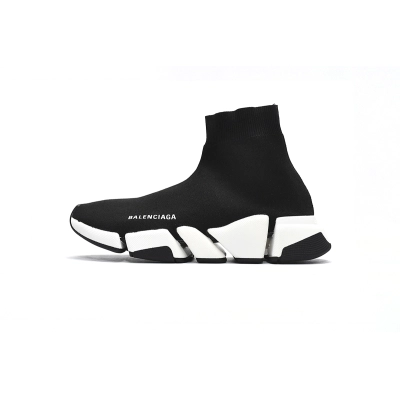EM Sneakers Balenciaga Speed 2.0 Black White 01