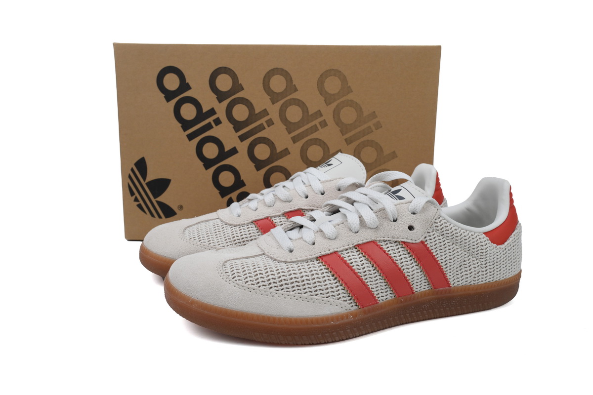 EM Sneakers Adidas Samba OG Crystal White Preloved Red