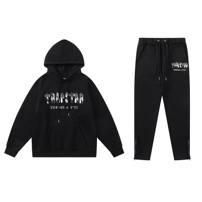 EM Sneakers Trapstar Hoodie Tracksuit-2431(Black) 01