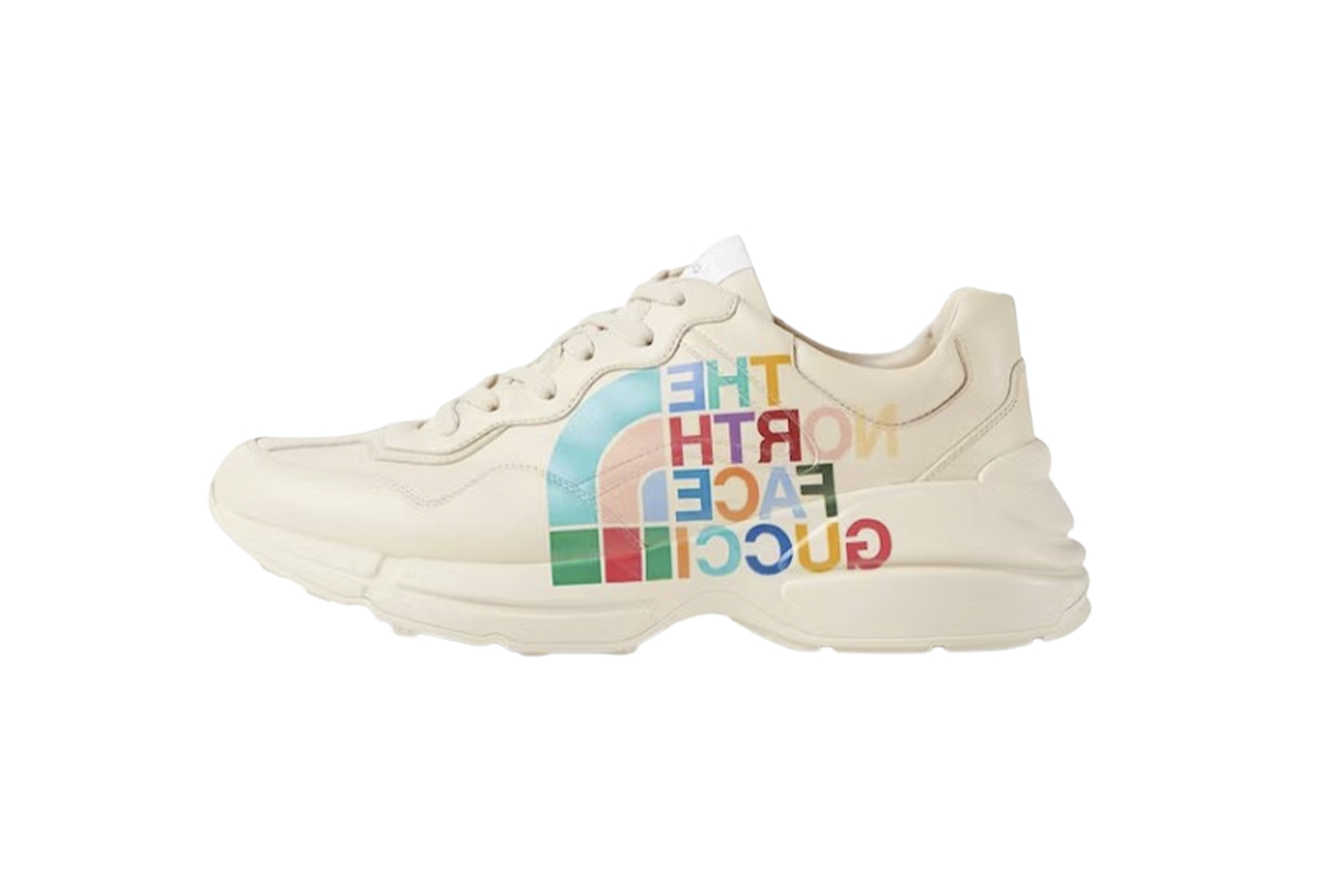 EM Sneakers Gucci Rhyton x The North Face Beige 