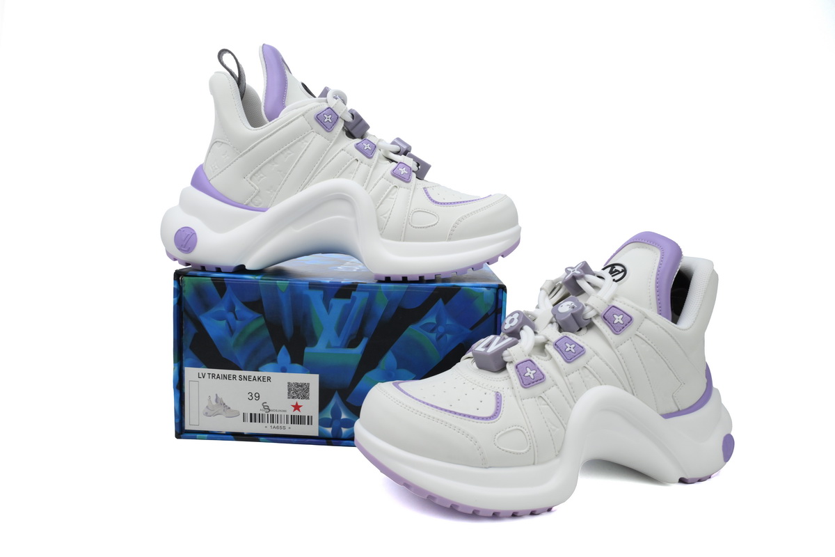 EM Sneakers Louis Vuitton Archlight Sneakers White and Purple
