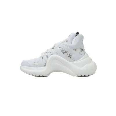 EM Sneakers Louis Vuitton Archlight Sneakers White Stripe Gray Print 01