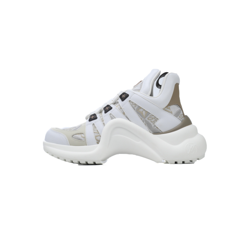 EM Sneakers Louis Vuitton Archlight Sneakers White and Khaki