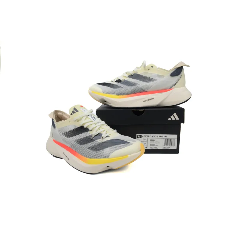 EM Sneakers adidas Adizero Adios Pro 3 Ivory Core Black Crystal Sand