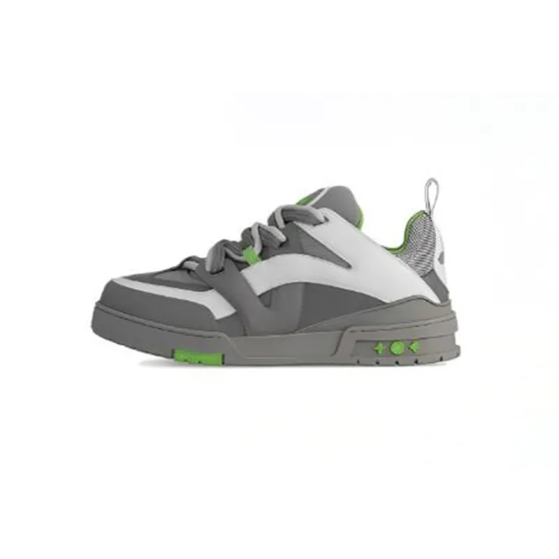 EM Sneakers Louis Vuitton LV Skate Sneaker Grey Green
