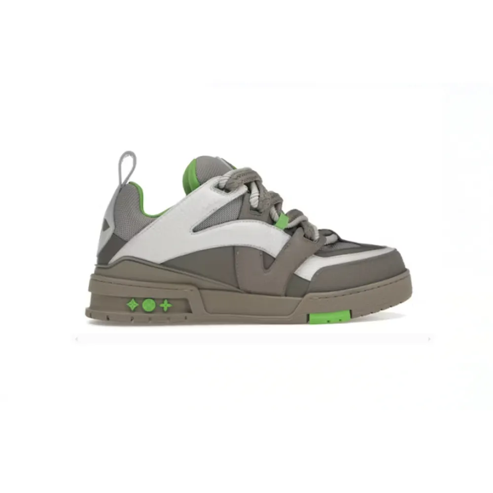 EM Sneakers Louis Vuitton LV Skate Sneaker Grey Green