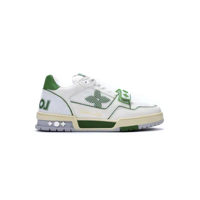 EM Sneakers Louis Vuitton Trainer White Green 02