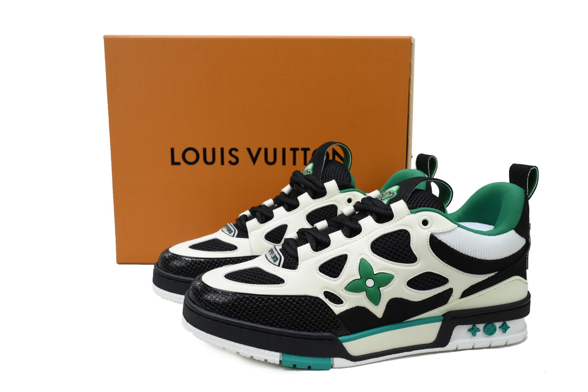EM Sneakers Louis Vuitton LV Skate Sneaker Black Green
