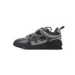 EM Sneakers Louis Vuitton LV Skate Sneaker Black Grey with Diamonds