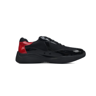 EM Sneakers Prada Sneakers Mesh Black Red 02