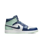 EM Sneakers Jordan 1 Mid Mystic Navy Mint Foam White
