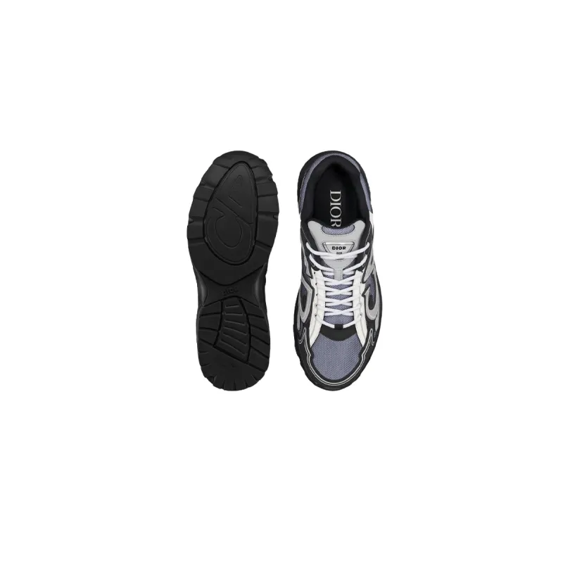 EM Sneakers Dior B30 Sneaker Blue Mesh with Gray White and Black Technical Fabric