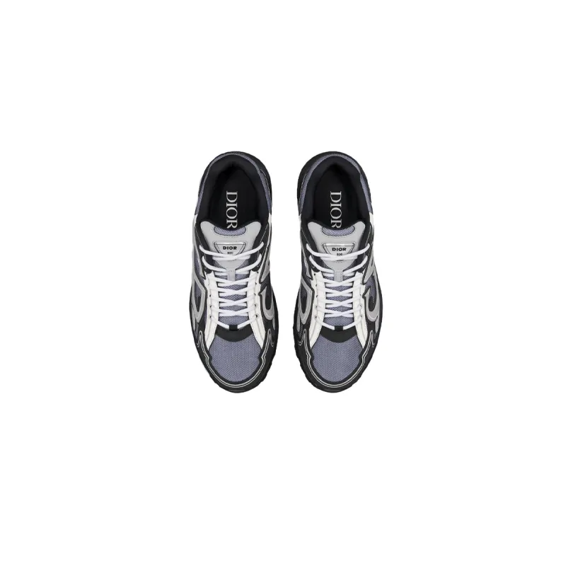 EM Sneakers Dior B30 Sneaker Blue Mesh with Gray White and Black Technical Fabric