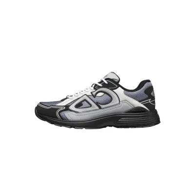 EM Sneakers Dior B30 Sneaker Blue Mesh with Gray White and Black Technical Fabric 01