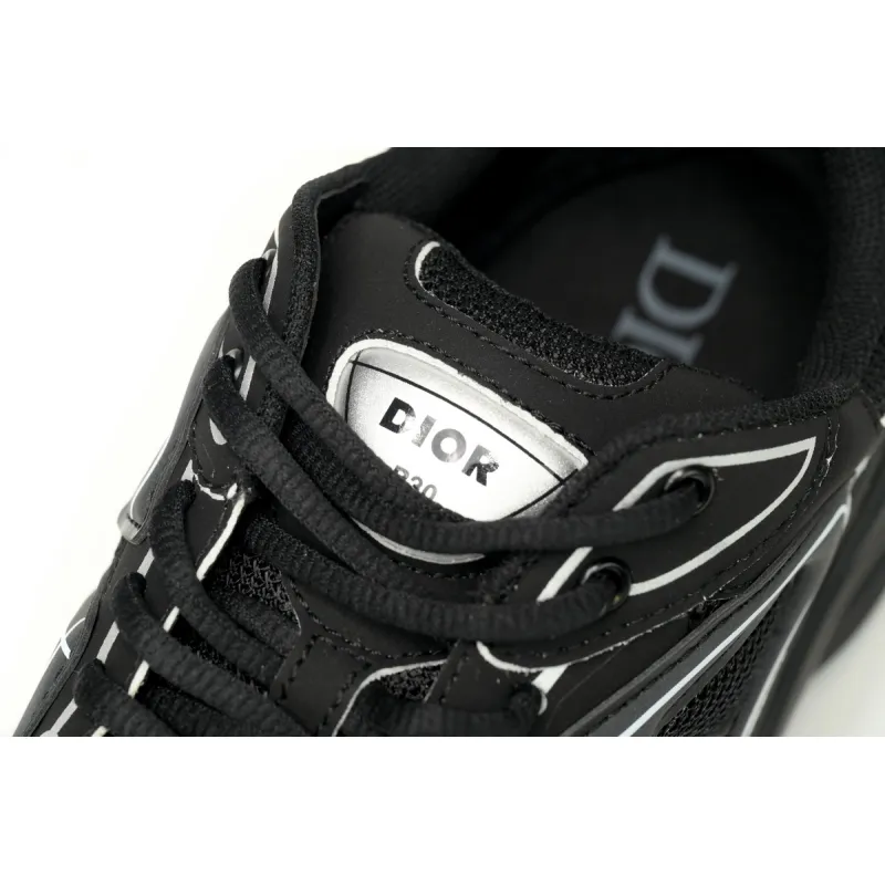 EM Sneakers Dior B30 Triple Black New Reflective