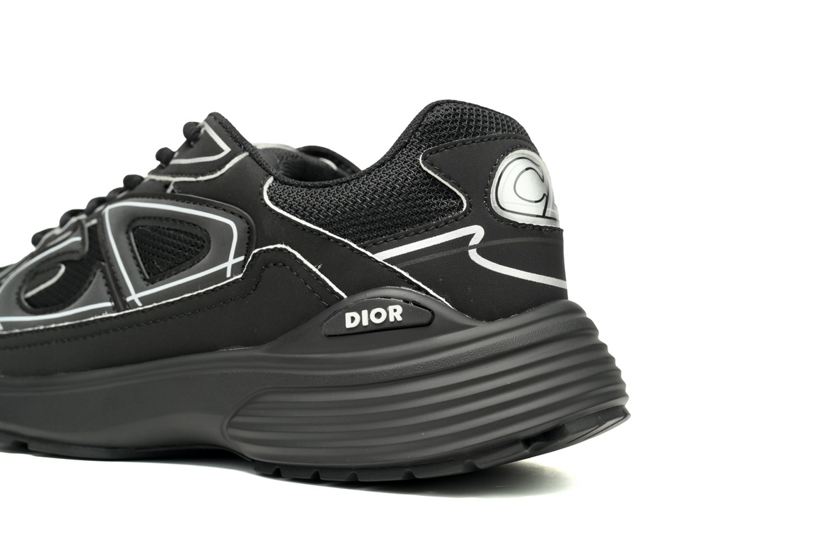 EM Sneakers Dior B30 Triple Black New Reflective