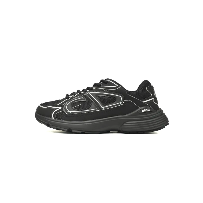 EM Sneakers Dior B30 Triple Black New Reflective