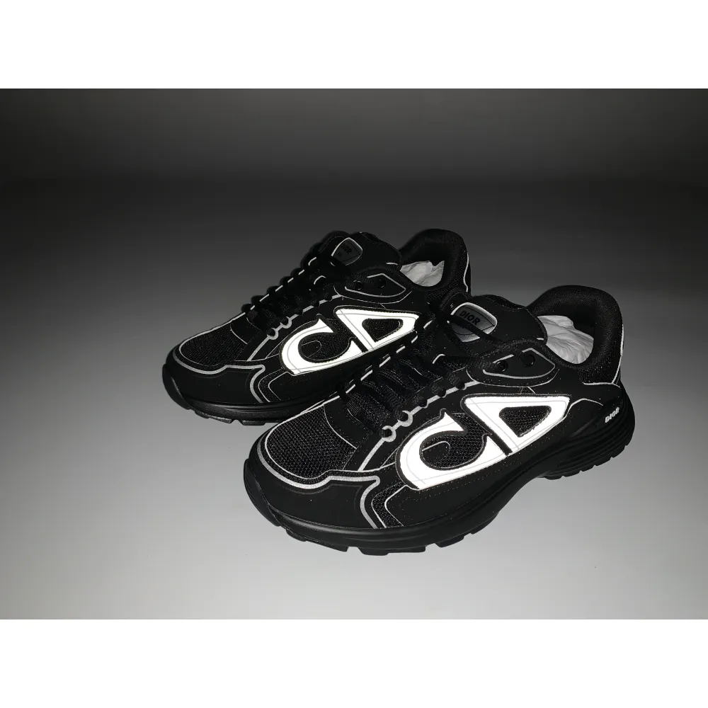 EM Sneakers Dior B30 Triple Black New Reflective