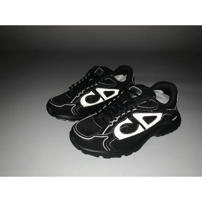 EM Sneakers Dior B30 Triple Black New Reflective