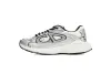 EM Sneakers Dior B30 White Mesh Silver-Tone Metallic Calfskin 