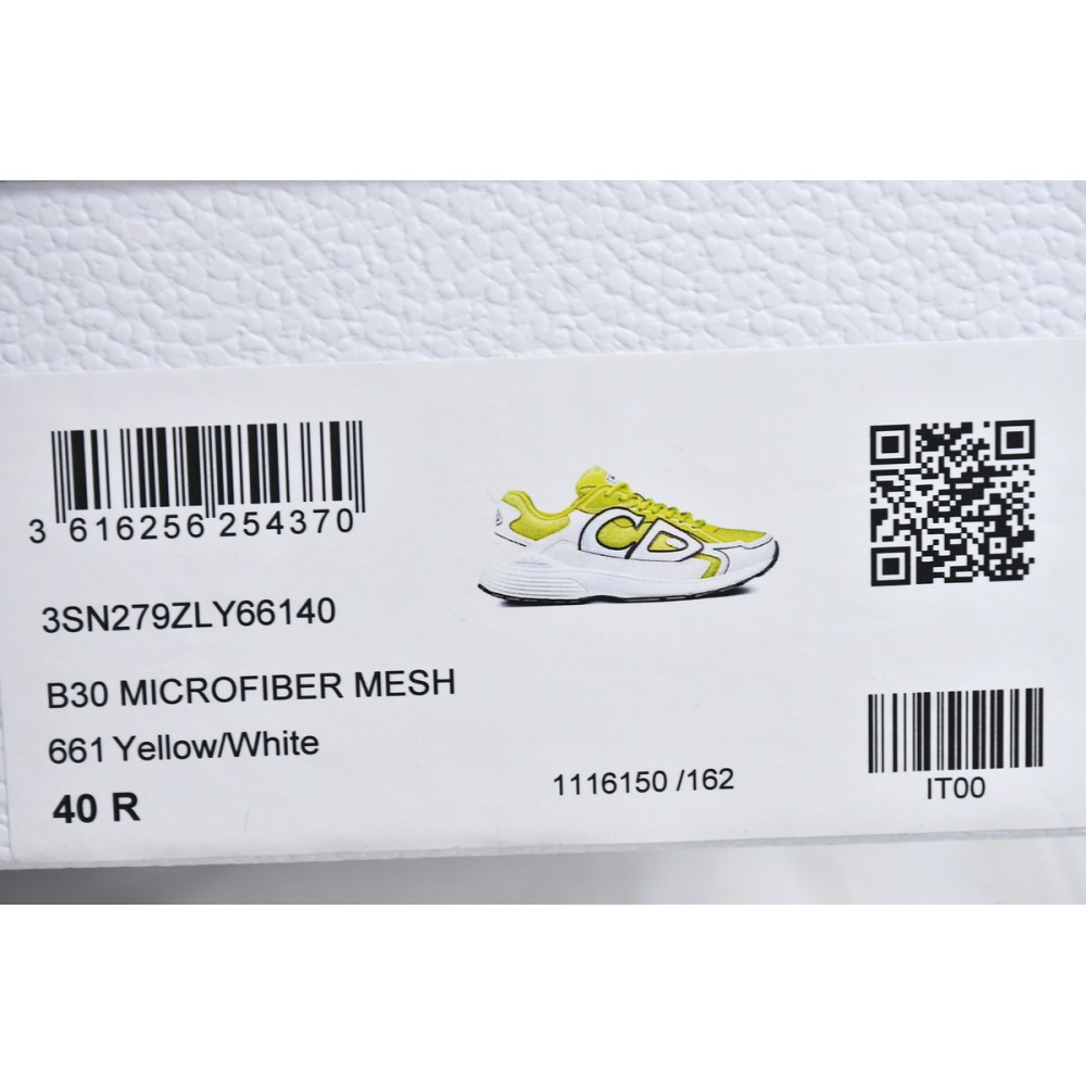 EM Sneakers Dior B30 Yellow and White