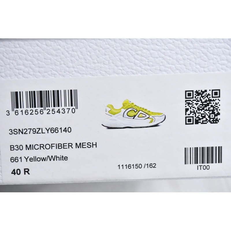 EM Sneakers Dior B30 Yellow and White
