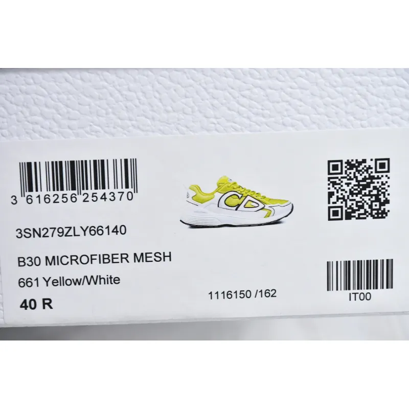 EM Sneakers Dior B30 Yellow and White