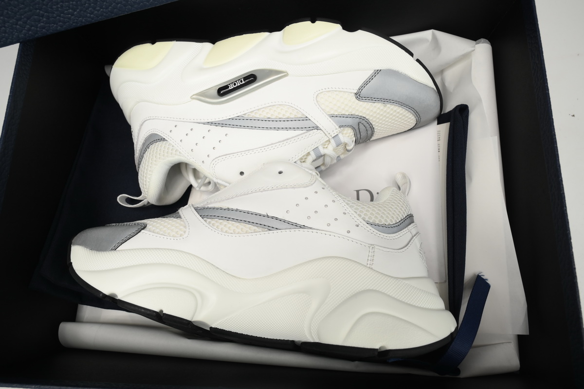 EM Sneakers Dior B22 Triple White Silver 