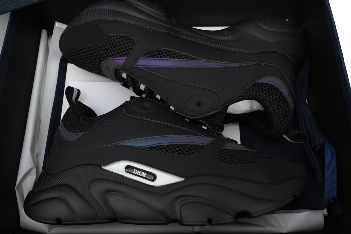 EM Sneakers Dior B22 Reflective Black 