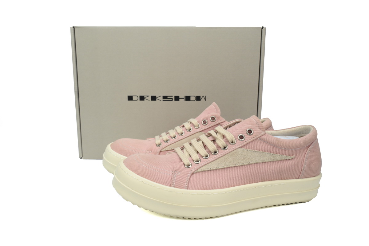 EM Sneakers Rick Owens DRKSHDW EDFU Vintage Sneakers Faded Pink Pearl Milk