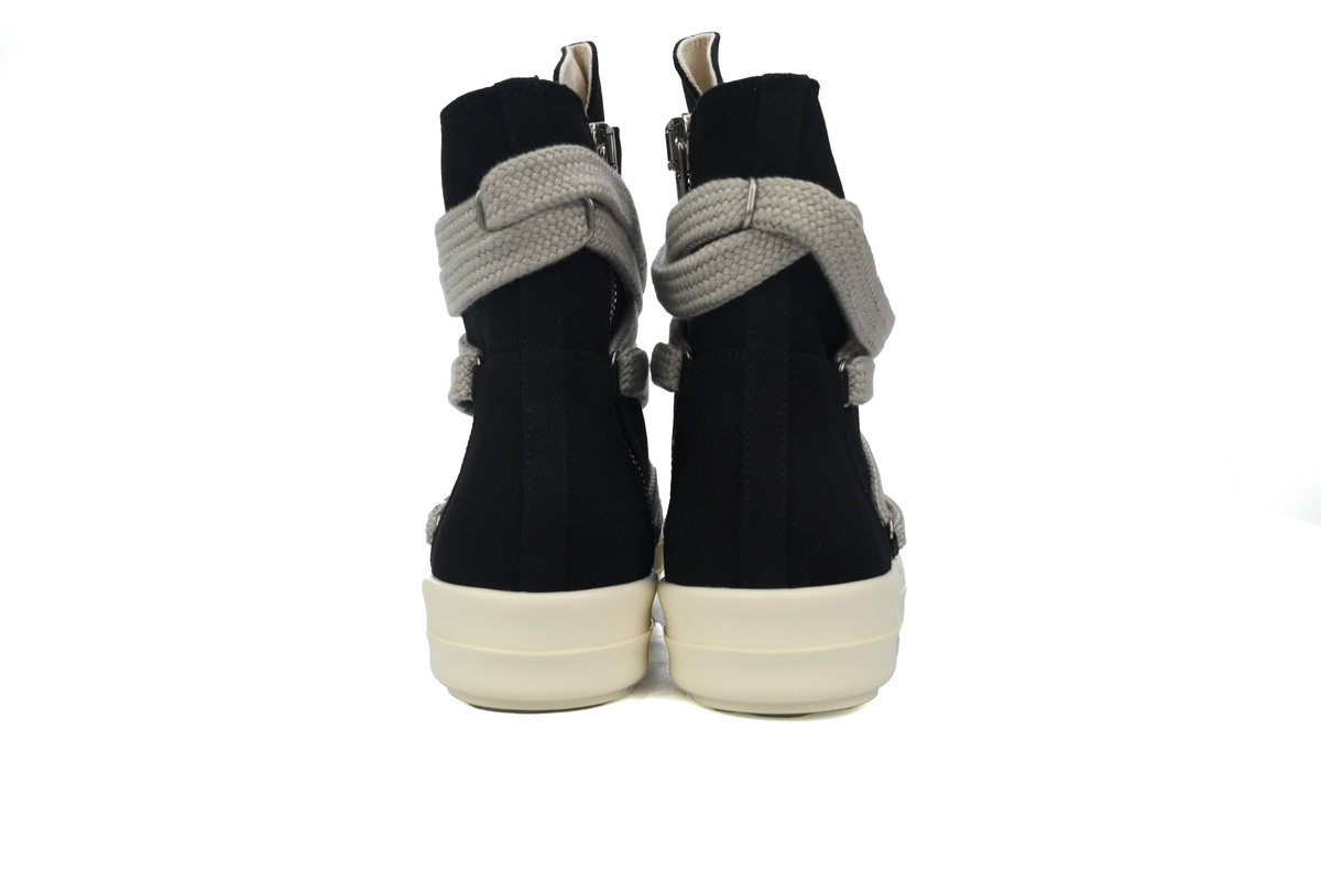 EM Sneakers Rick Owens DRKSHDW Hexa High Black Pearl Milk Fat Lace