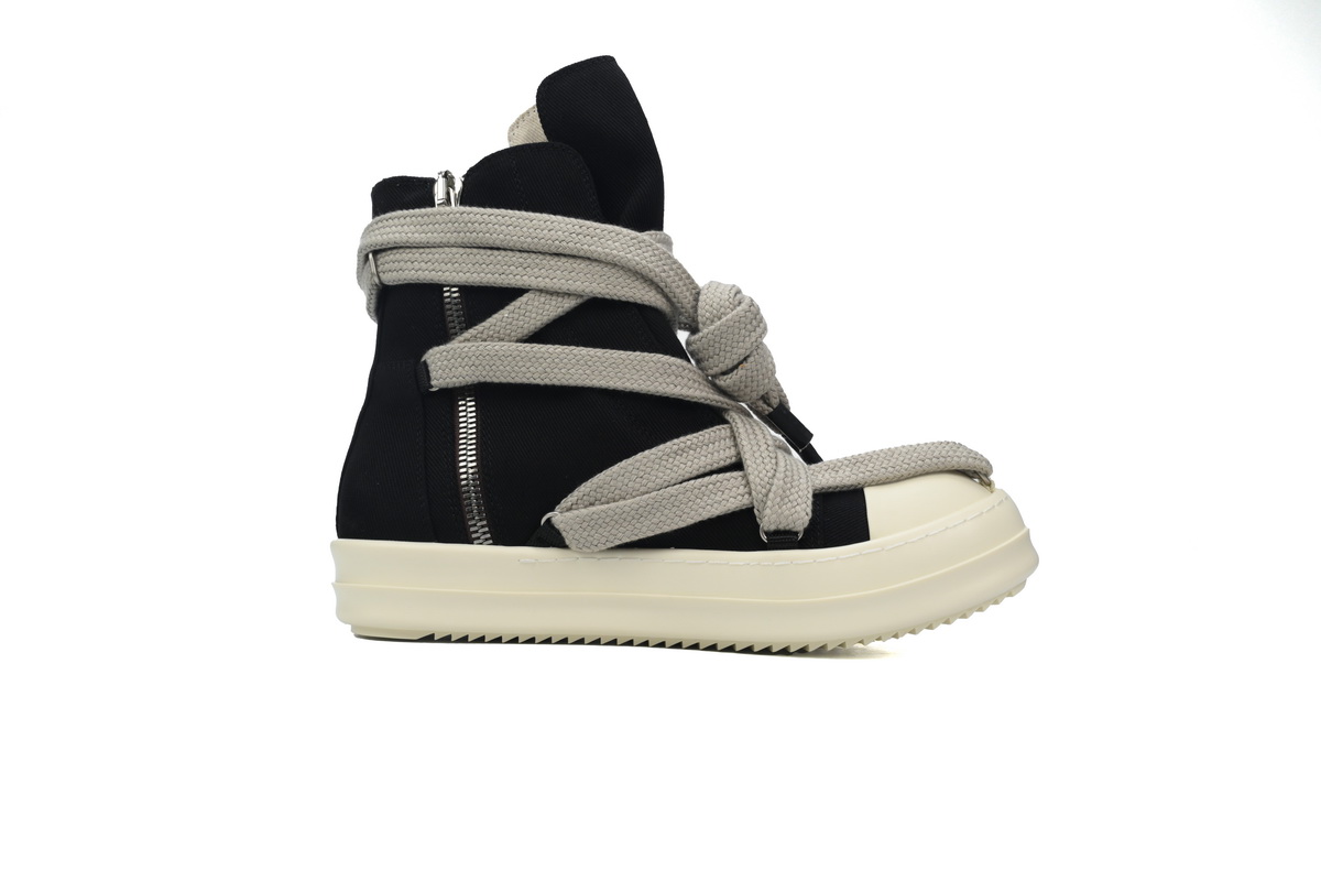 EM Sneakers Rick Owens DRKSHDW Hexa High Black Pearl Milk Fat Lace