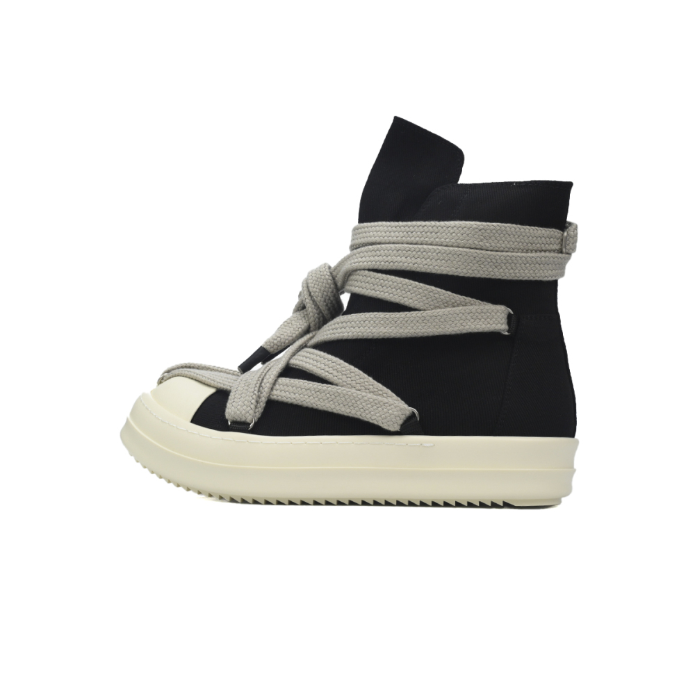 EM Sneakers Rick Owens DRKSHDW Hexa High Black Pearl Milk Fat Lace