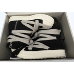 EM Sneakers Rick Owens DRKSHDW Hexa High Black Pearl Milk Fat Lace