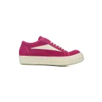 EM Sneakers Rick Owens EDFU Vintage Sneaks Velour Suede Hot Pink Milk White