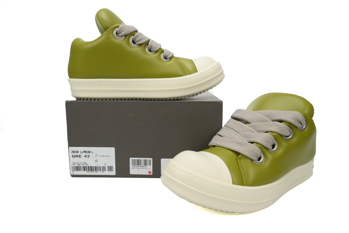 EM Sneakers Rick Owens Jumbo Puffer Green