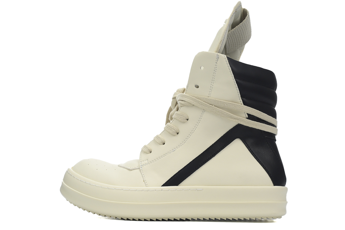 EM Sneaskers Rick Owens Luxor Geobasket High Milk Black