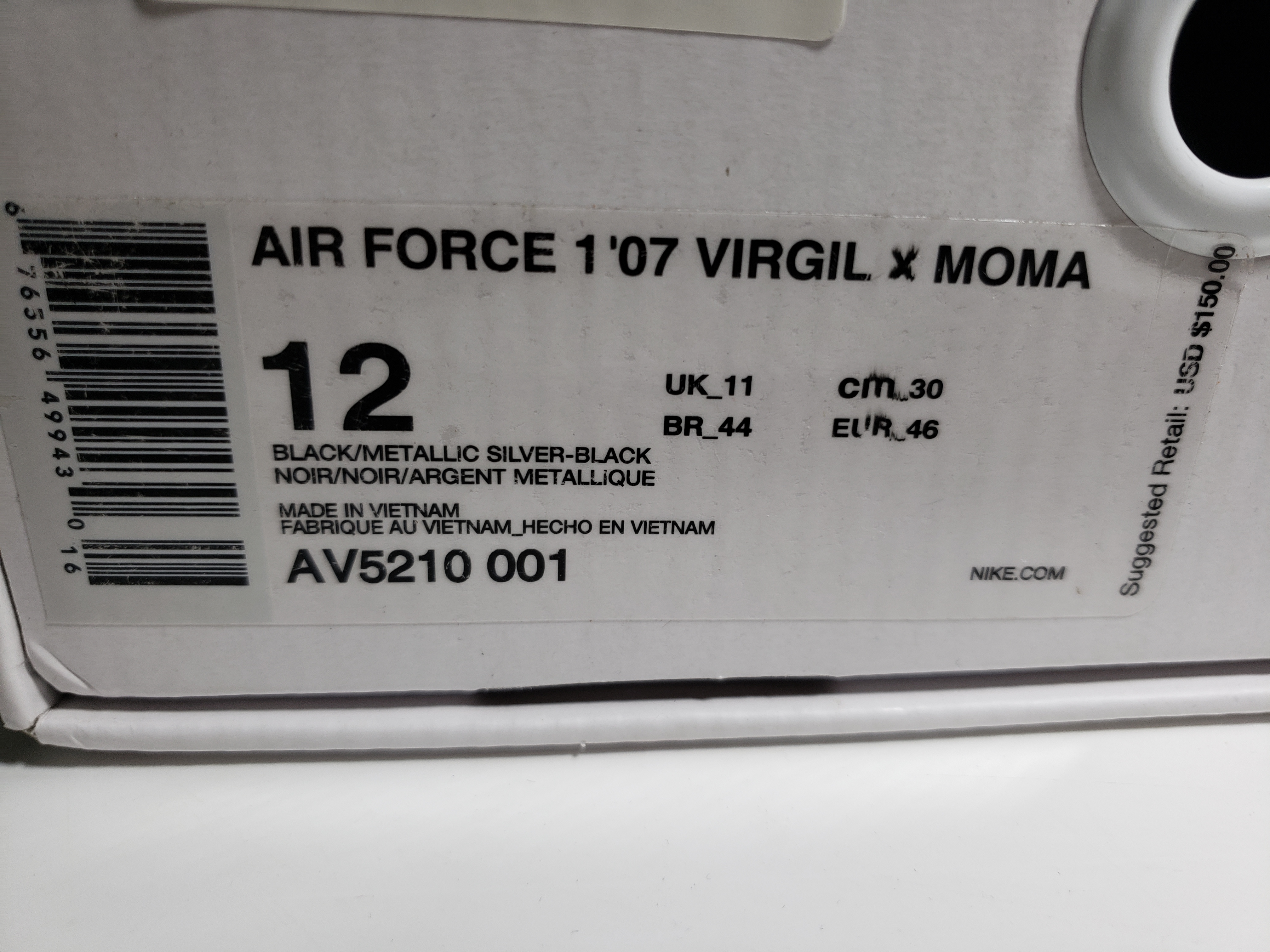 EM Sneakers Nike Air Force 1 Low '07 Off-White MOMA
