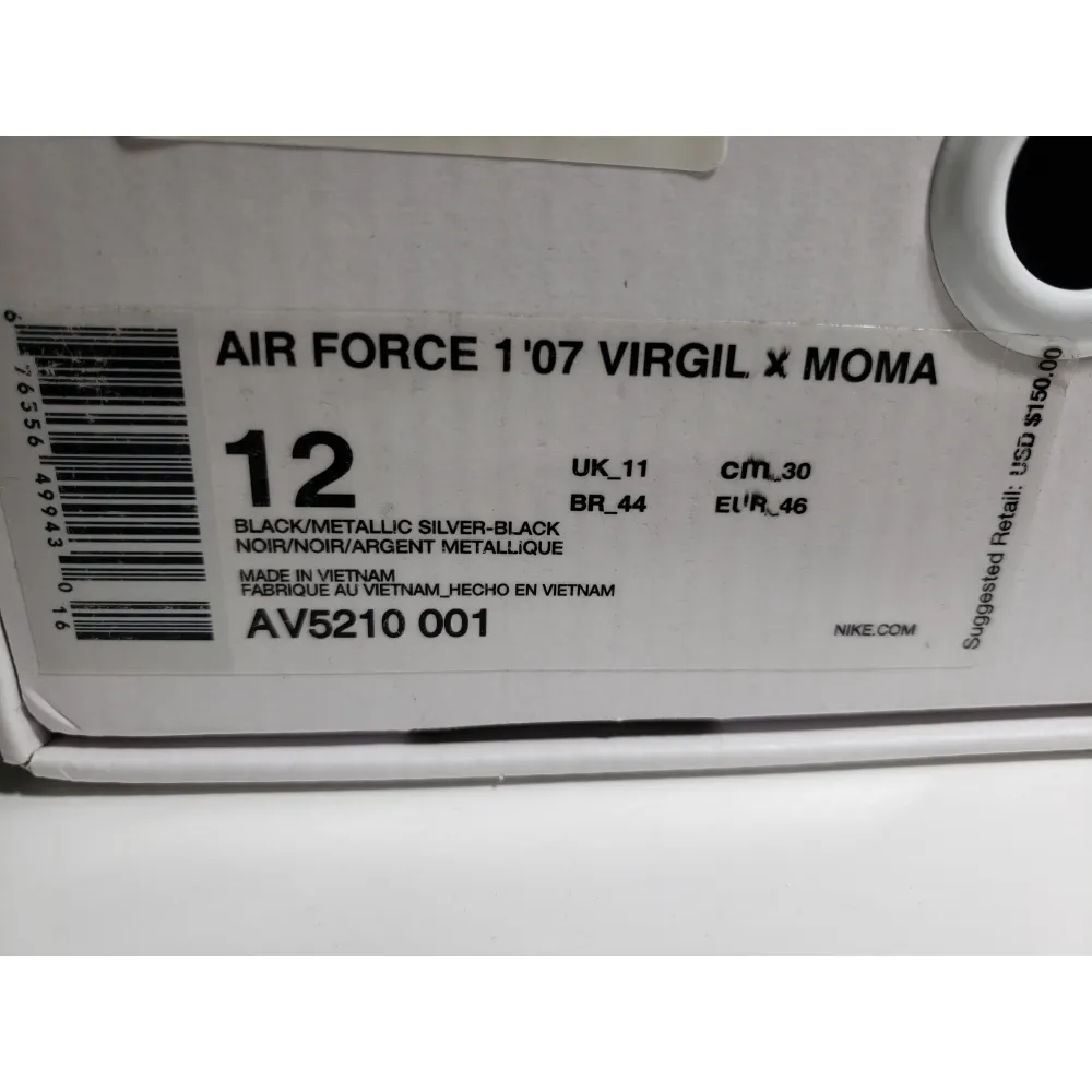 EM Sneakers Nike Air Force 1 Low '07 Off-White MOMA